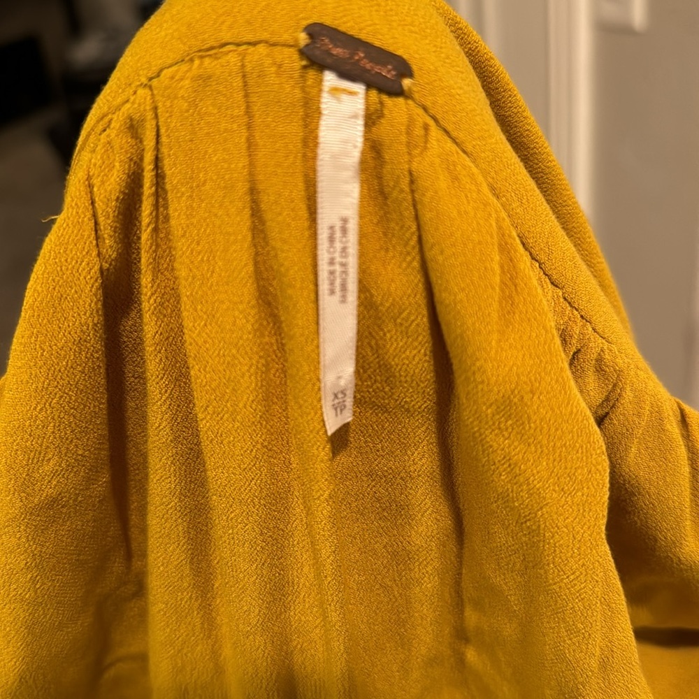Women's Free People Jacket Front Tie Pleated XSmall - Picture 4 of 5